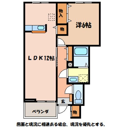 信濃松川駅 徒歩10分 1階の物件間取画像